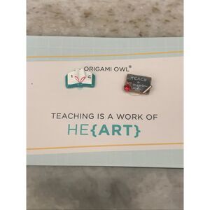 Origami Owl Teacher and Reading Charms #limited edition #floating charms